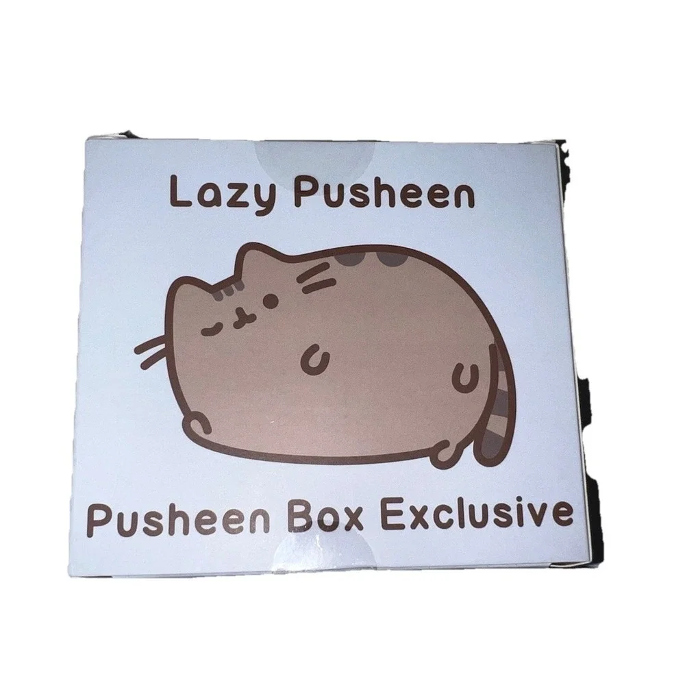 (3/B24)Lazy Pusheen Plastic Cat Figurine‎